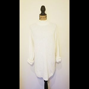 Oversized Cream Turtleneck